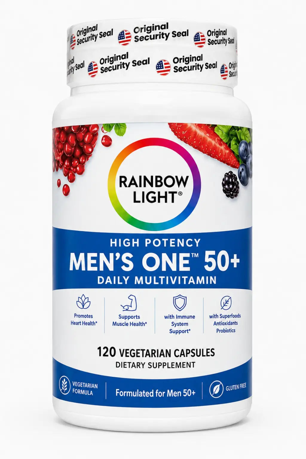 Rainbow Light Men's One 50+ Daily Multivitamin 120 Cápsulas